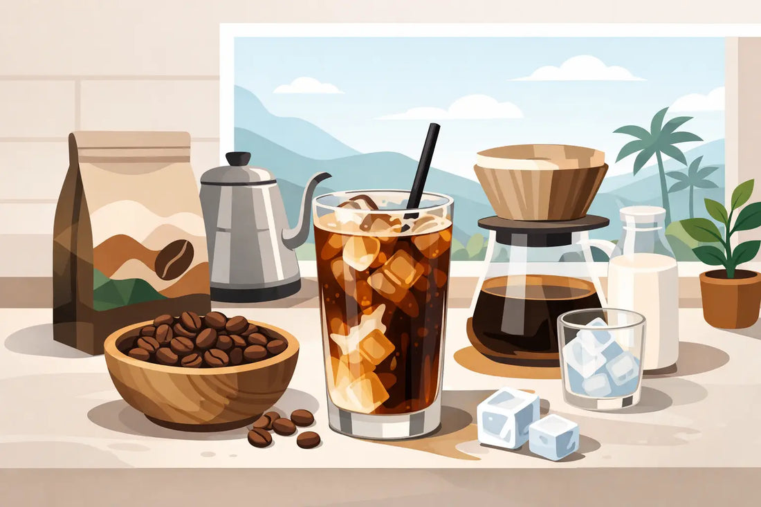 Single Origin Selection Iced Coffee at Home